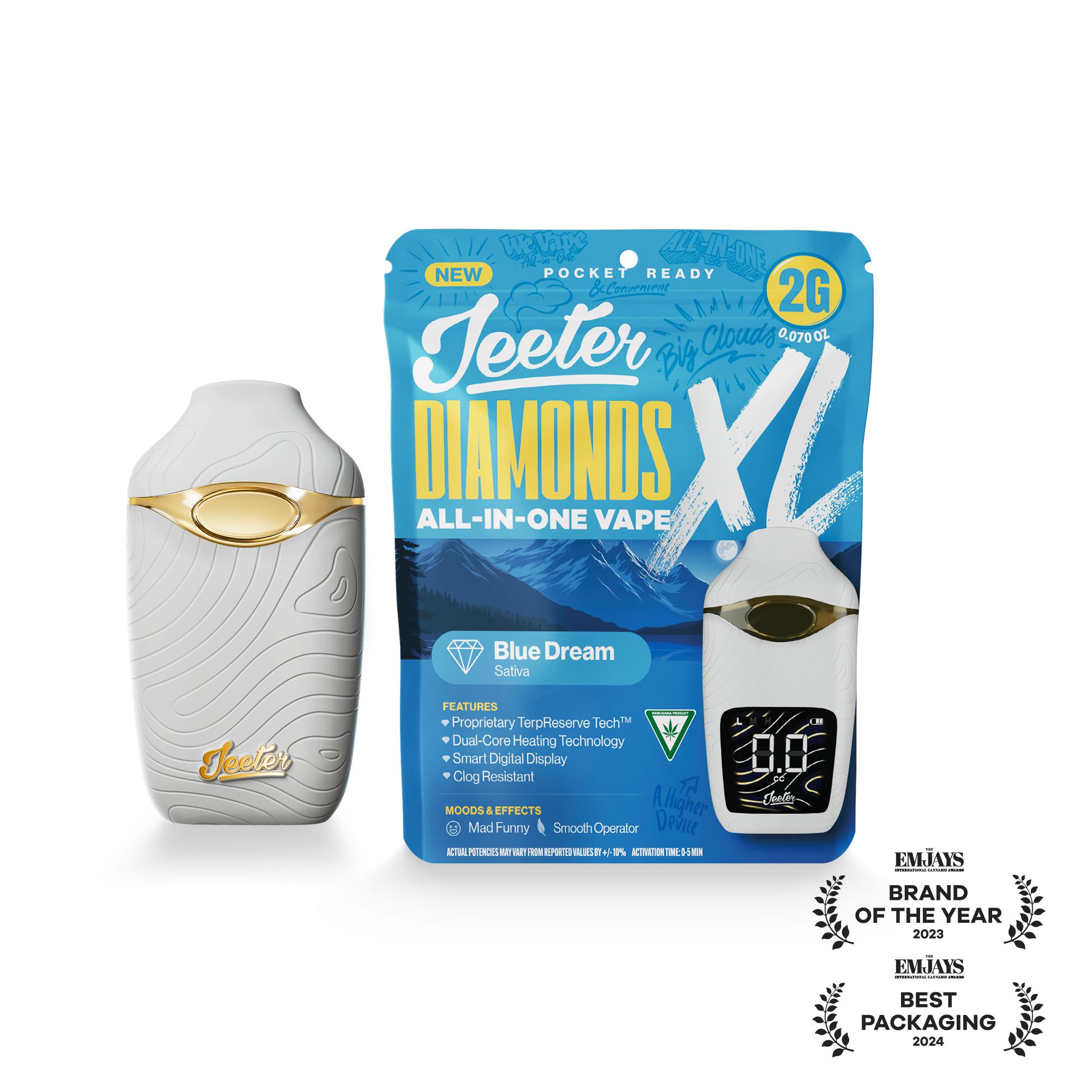 Jeeter - Jeeter | Blue Dream | Diamonds XL 2G All-In-One Vape - 1