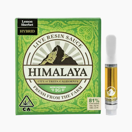 HIMALAYA - Lemon Sherbet (Live Sauce) Cartridge - 1G - 1