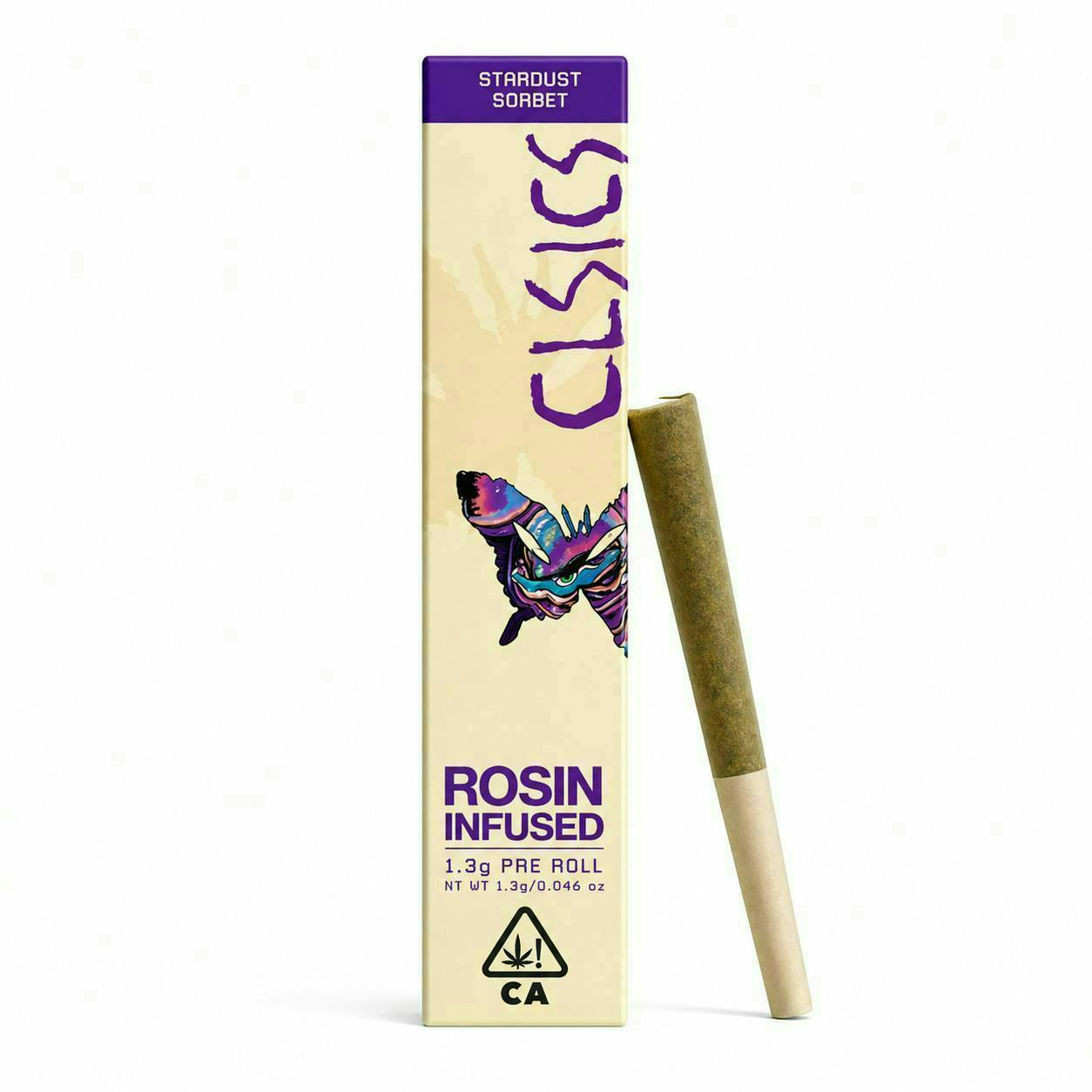 CLSICS Rosin & Rosin Infused Pre Rolls - Stardust Sorbet - Rosin Infused Joint - 1.3g - 1