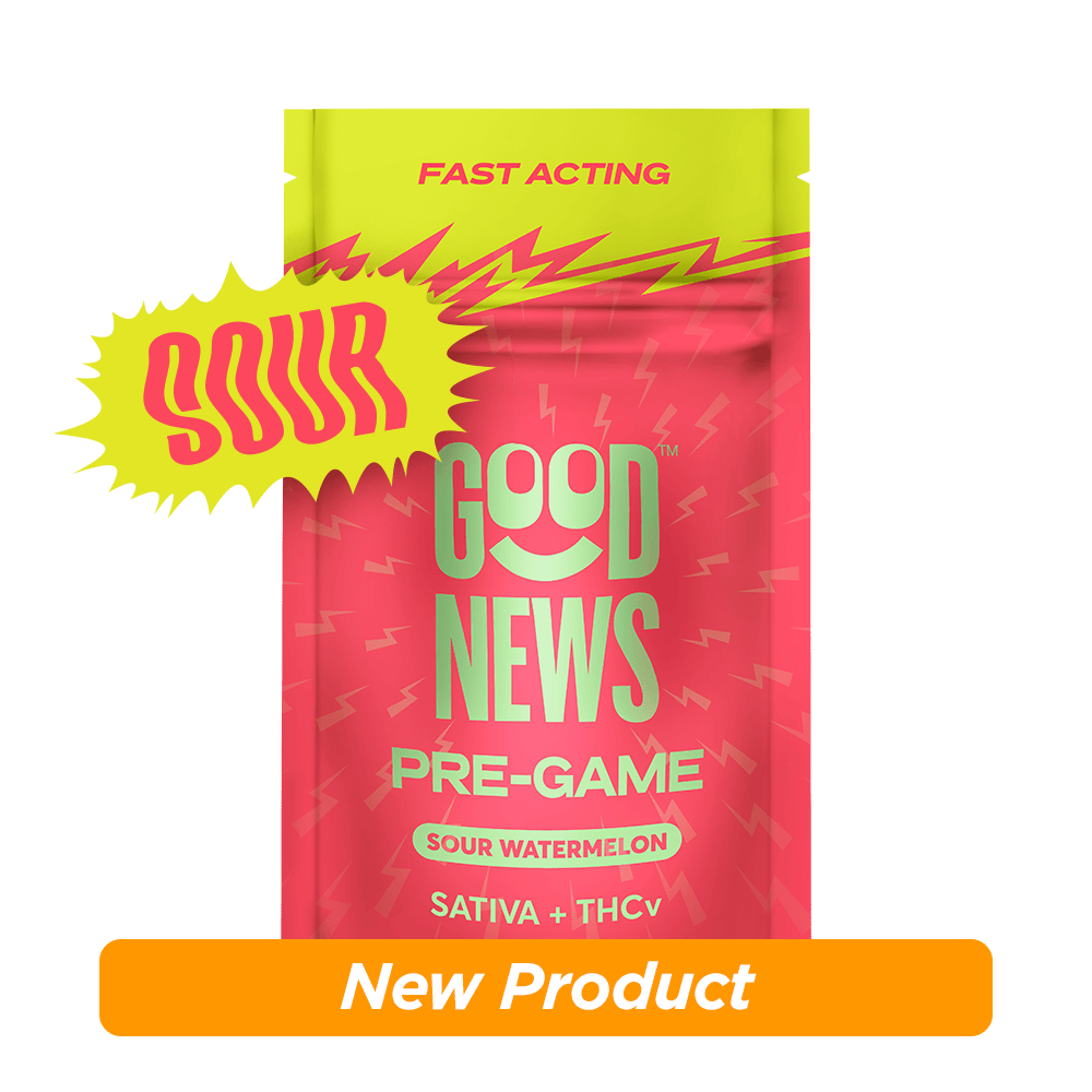 Good News - Pre-Game | Sour Watermelon Gummies | 100mg | 10ct | 10mg/ea - 1