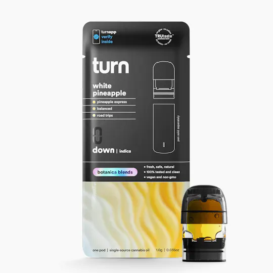 turn - White Pineapple | Botanica Blends | Indica | Pod | 1g - 1