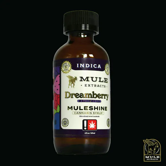 Mule Extracts - Dreamberry Muleshine | Infused Syrup | 1000mg THC:500mg CBN | 120ml - 1