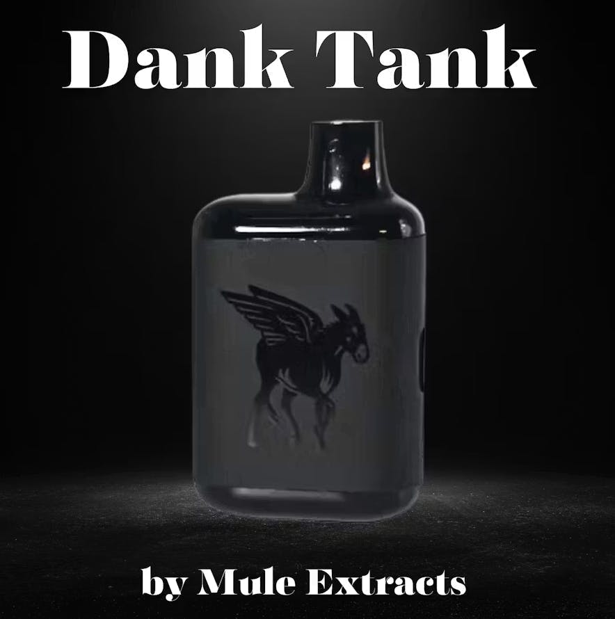 Mule Extracts - Grand Daddy Strawnana | Live Resin Dank Tank Disposable | 2g - 1