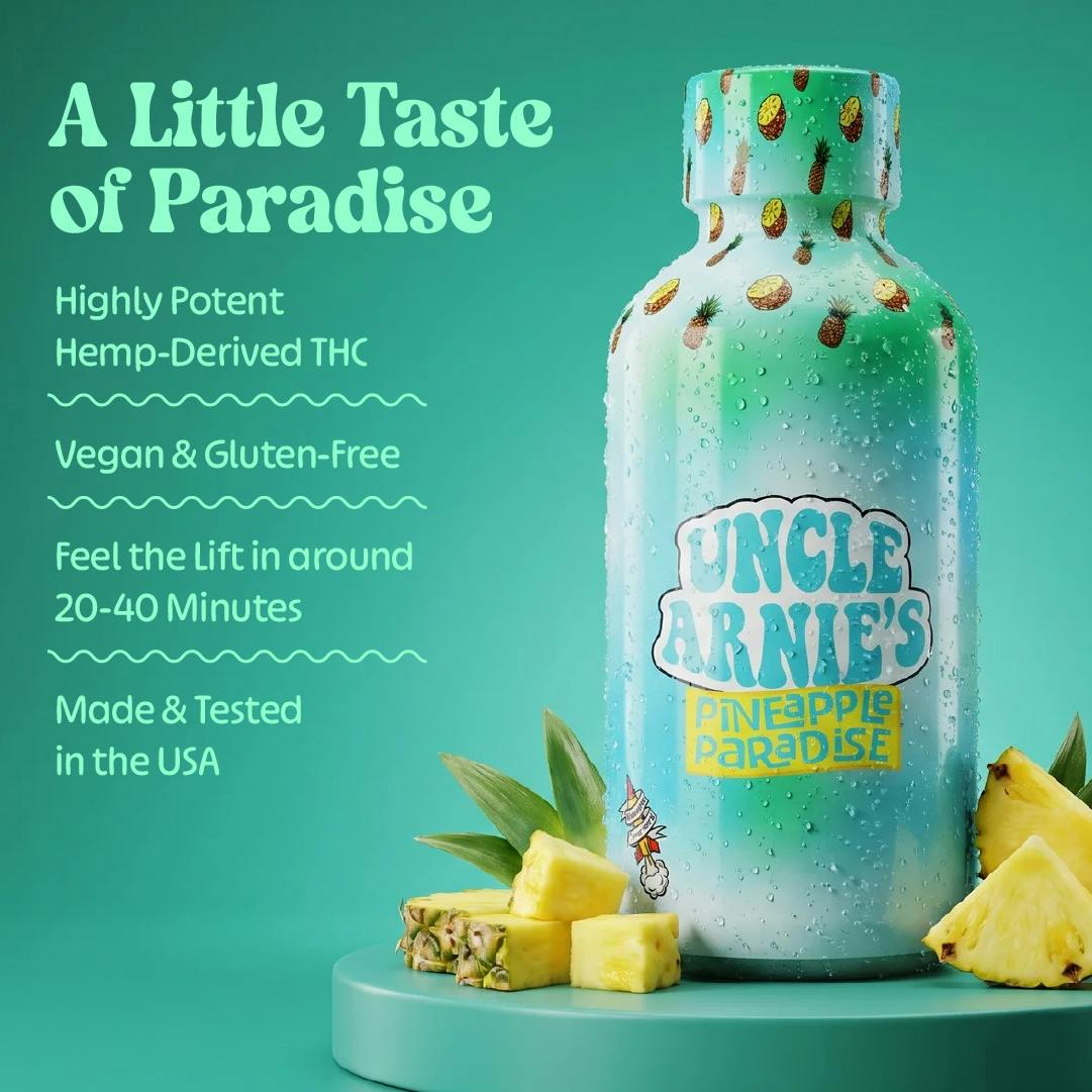 Uncle Arnies - Pineapple Paradise | Non-Carbonated | 100mg | 8oz - 1