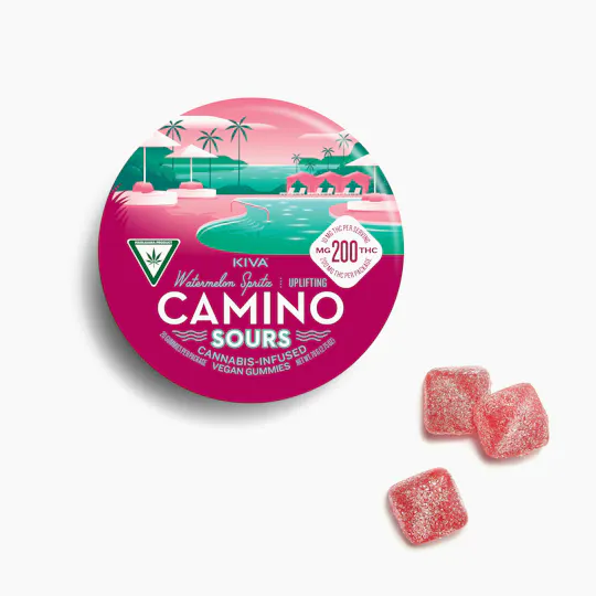 Camino - Uplifting | Watermelon Spritz Sours Gummies | 200mg | 20ct | 10mg/ea - 1