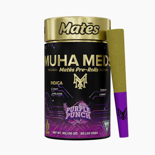 Muha Meds - Muha Meds | Purple Punch | Infused Joints | 0.6g each | 5pk - 1