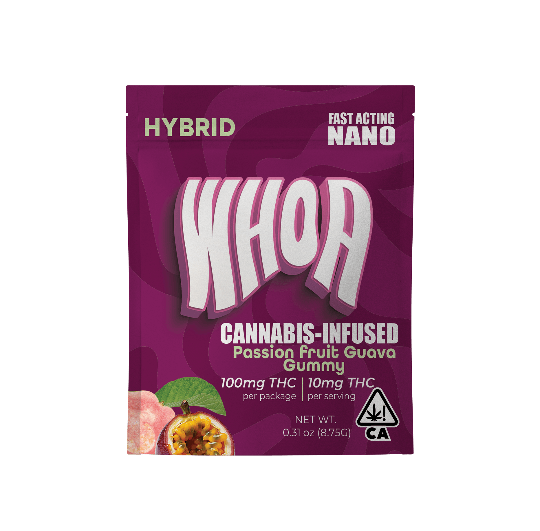 Whoa - Passion Fruit Guava Gummy - Bite (100mg) - 1