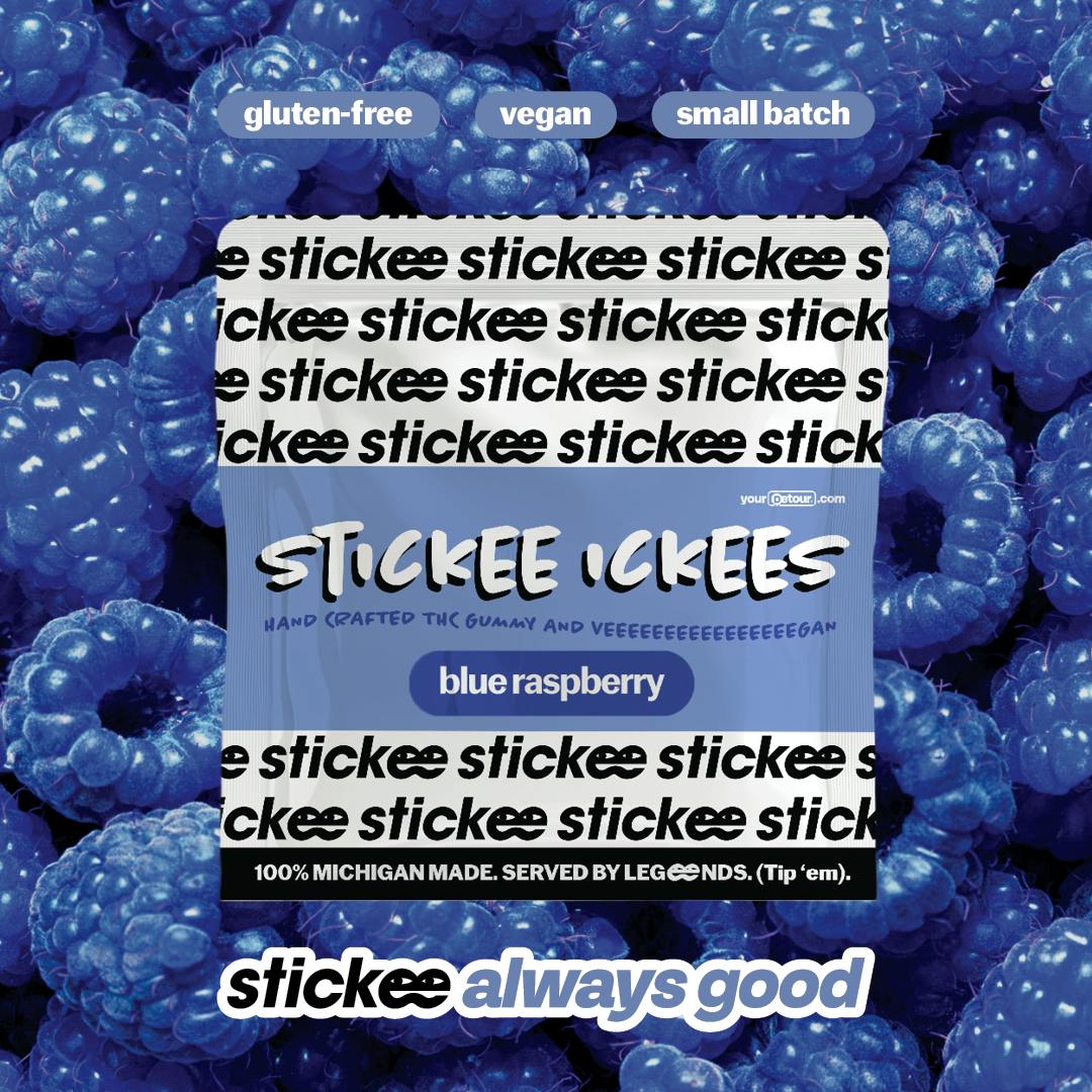 Stickee - STICKEE ICKEES | Blue Raspberry Gummies | 5ct | 40MG/each - 1