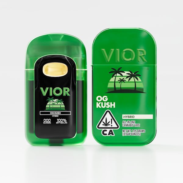 Vior Extracts - OG Kush | Premium Cannabis Oil Disposable | 1.25g - 1