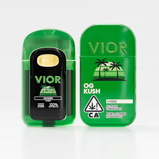 Vior Extracts - OG Kush | Premium Cannabis Oil Disposable | 1.25g - 1