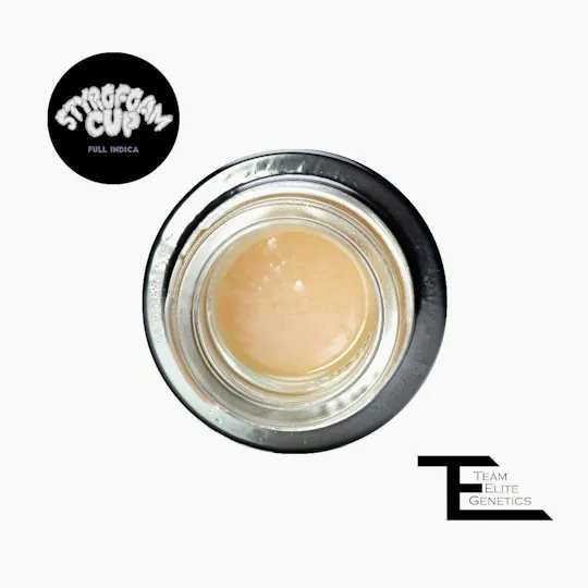 Team Elite Genetics - Styrofoam Cup | Rosin | Cold Cure Badder | 1g - 1