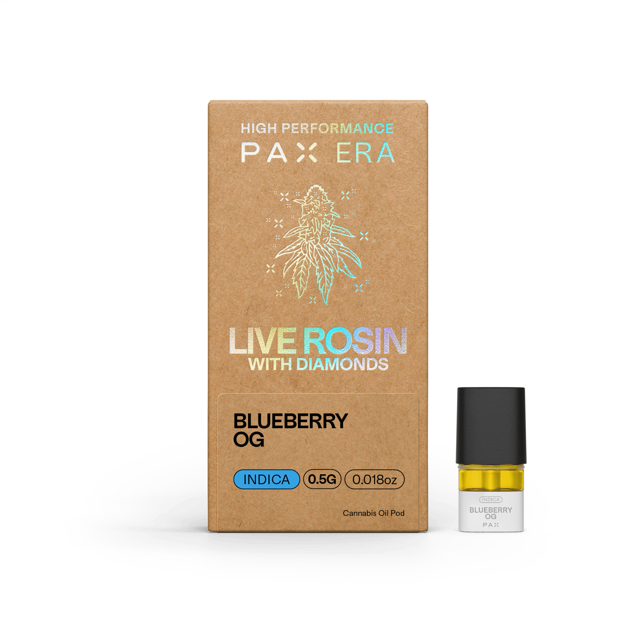 PAX - Blueberry OG | Live Rosin Diamond Pod | 0.5g - 1