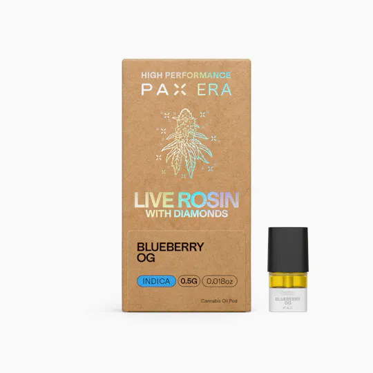 PAX - Blueberry OG | Live Rosin Diamond Pod | 0.5g - 1