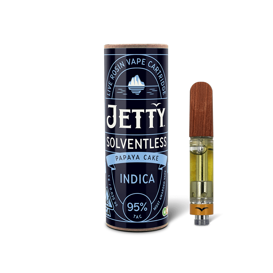 Jetty Extracts - Papaya Cake | Live Rosin Cartridge | 1g - 1