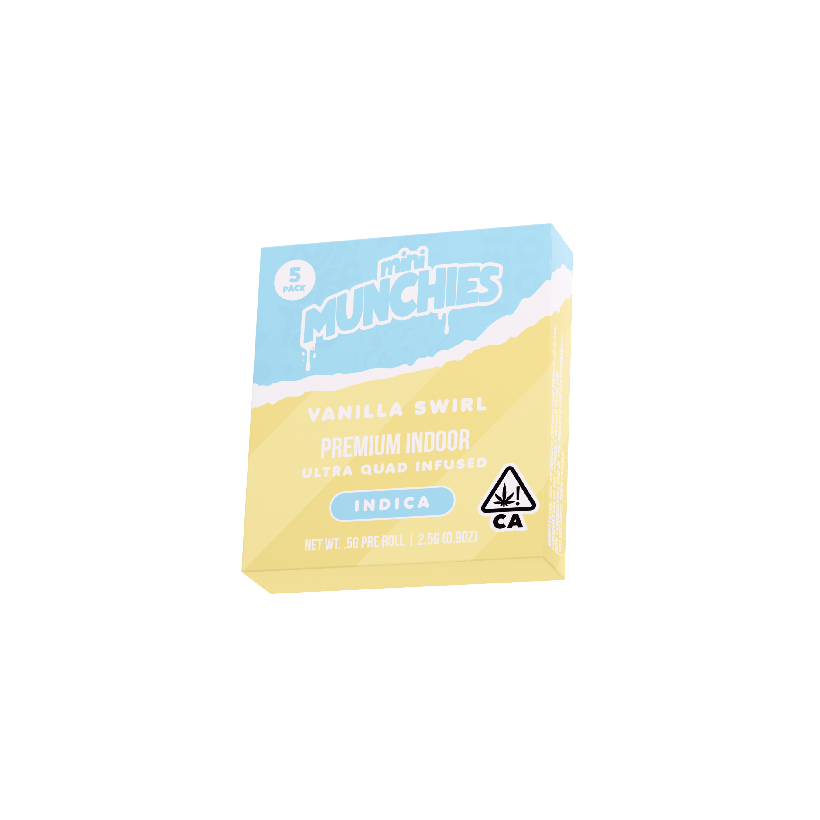 Munchies - Vanilla Swirl Munchies 0.5g Mini Infused Pre-Rolls Pack of 5 - 1