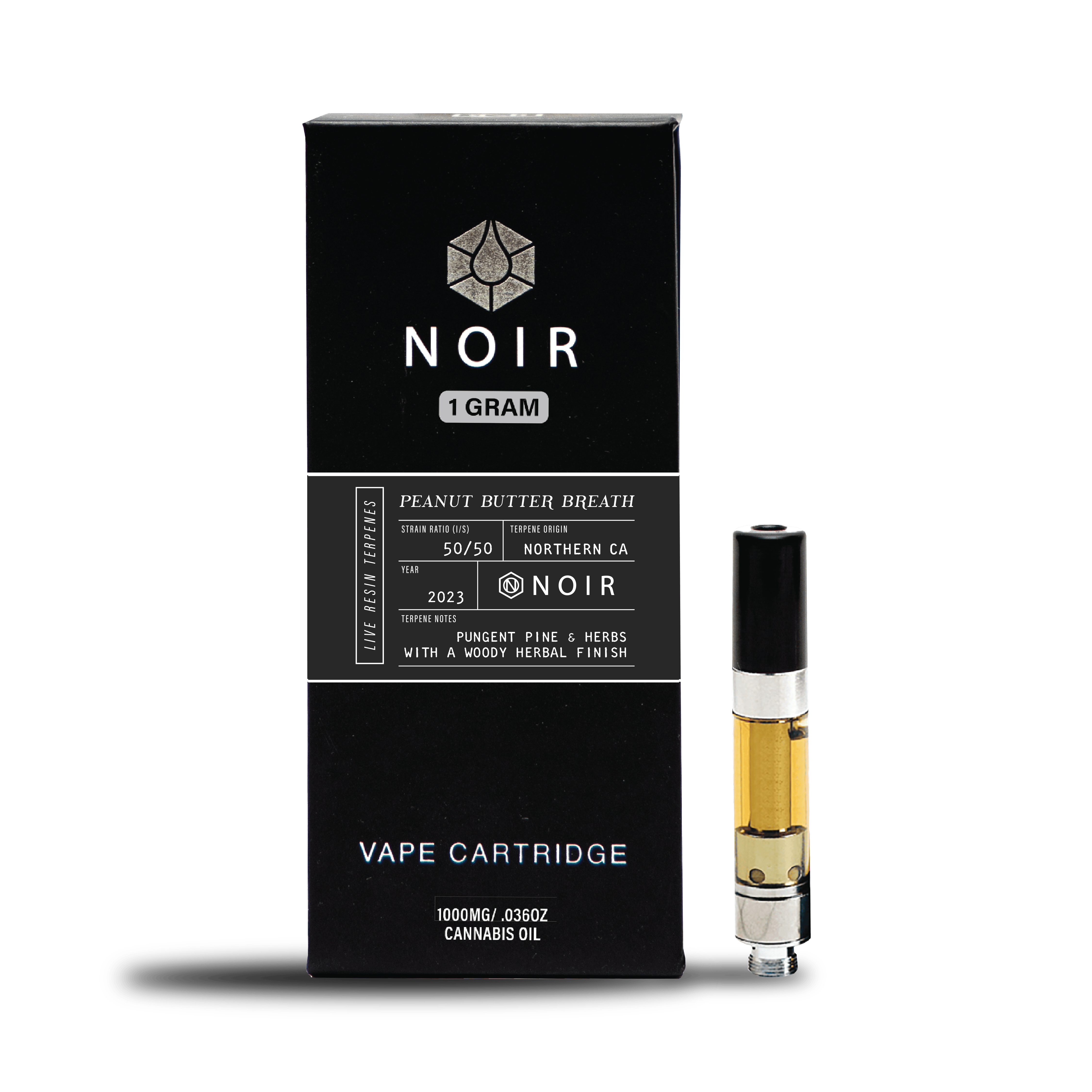 Timeless Vapes - Peanut Butter Breath | NOIR Live Resin Cartridge | 1g - 1
