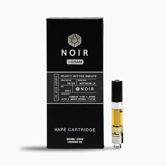 Timeless Vapes - Peanut Butter Breath | NOIR Live Resin Cartridge | 1g - 1