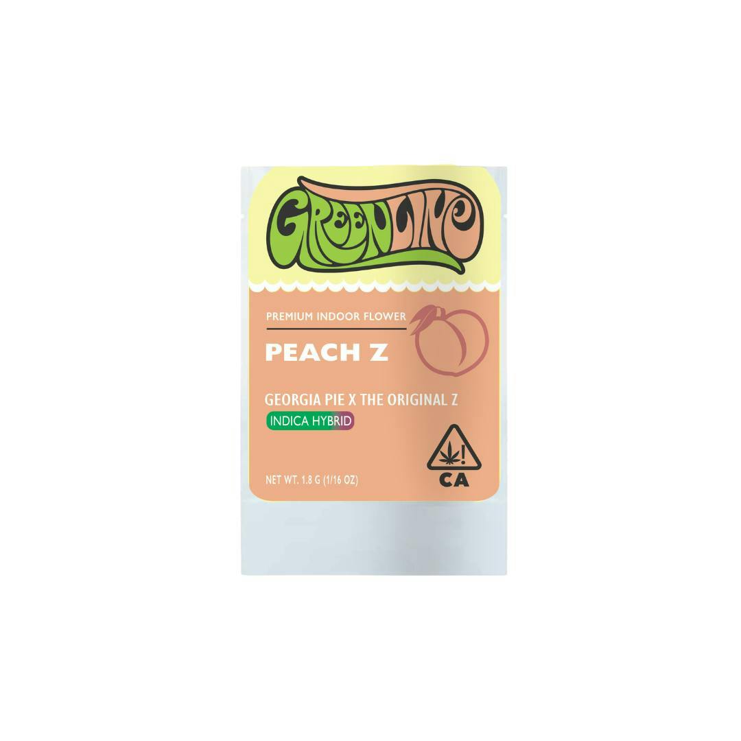 アイドル peach Peach Z - 1/16 oz - Indoor - Indica Hybrid - 1.8g - Greenline