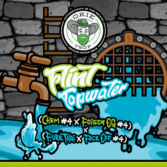 Okie TSGP - Flint Tapwater - Disposable Live Rosin Cart - 0.5g - 1
