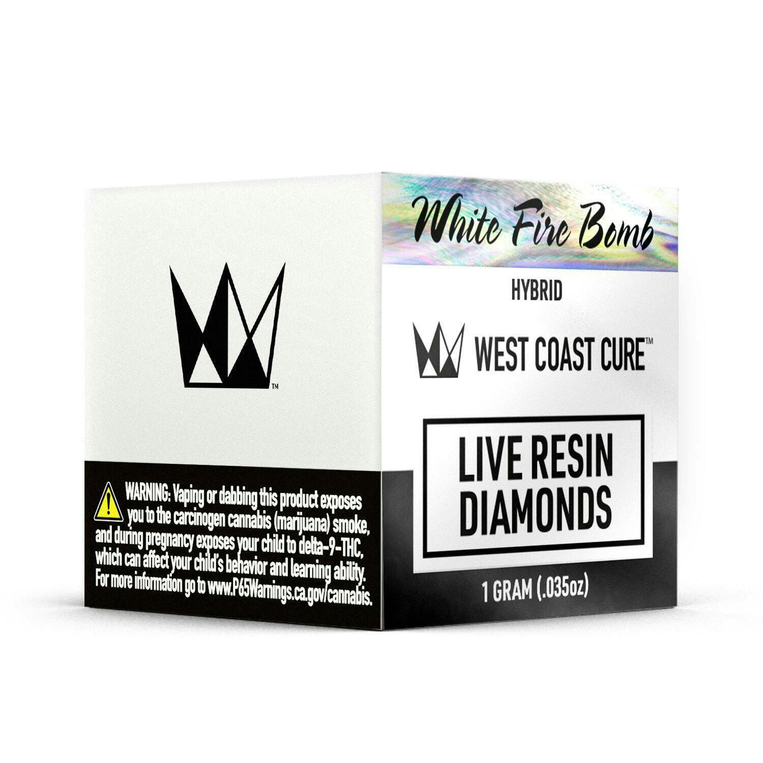 West Coast Cure - White Fire Bomb Live Resin Diamonds - 1