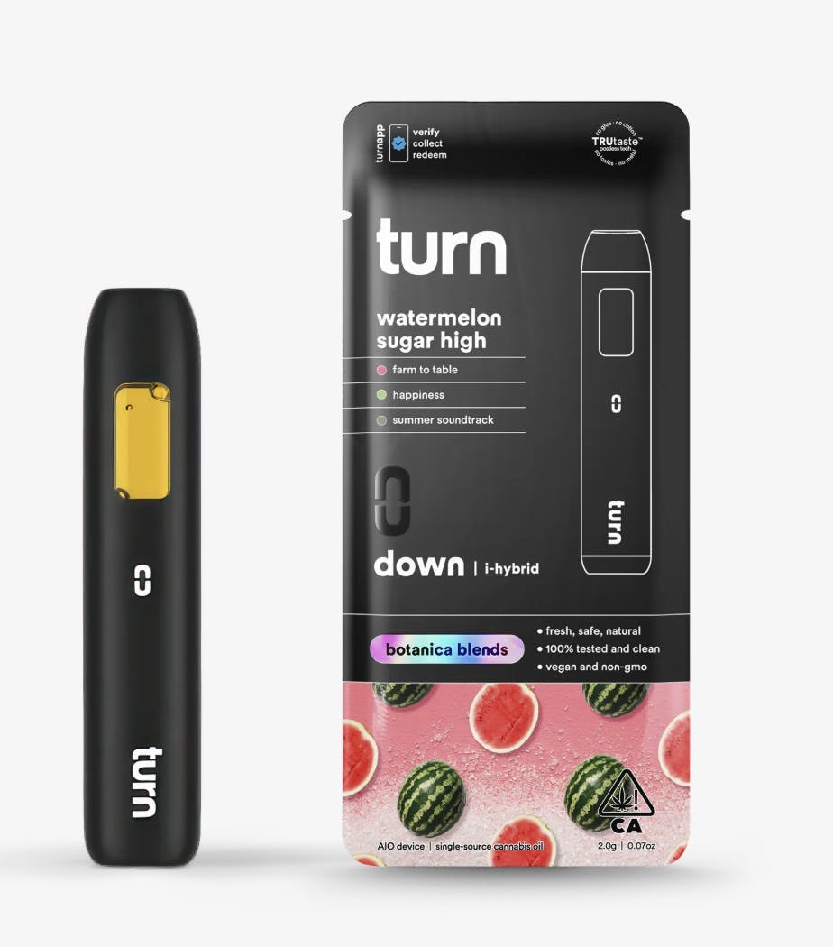 turn - Watermelon Sugar High | Botanica Blends | AIO | Indica-Hybrid - 1