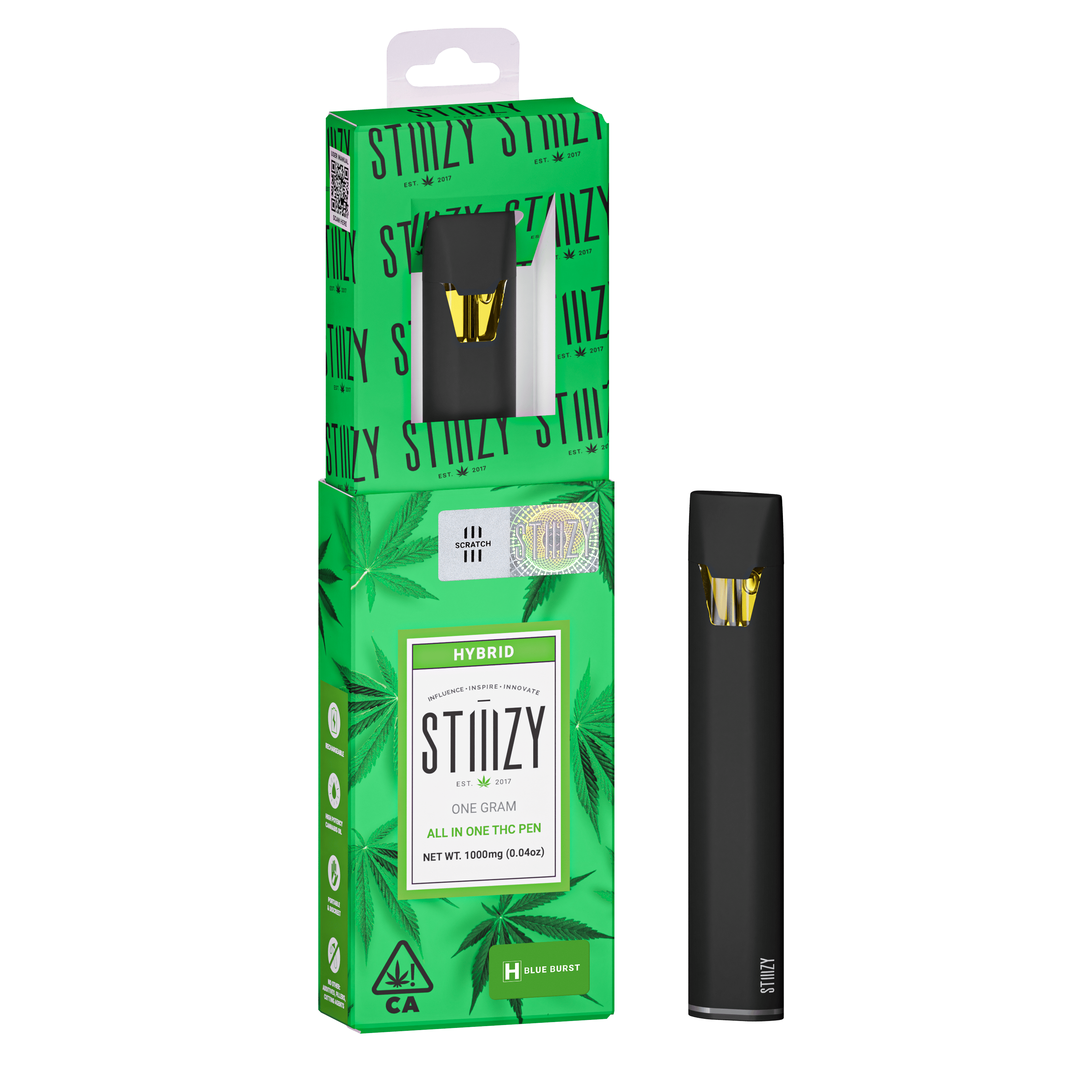 STIIIZY - Vape - BLUE BURST 1G All-In-One - 1