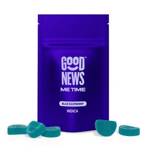 Good News - Me Time | Blue Raspberry Gummies | 100mg | 20ct | 5mg/ea - 1