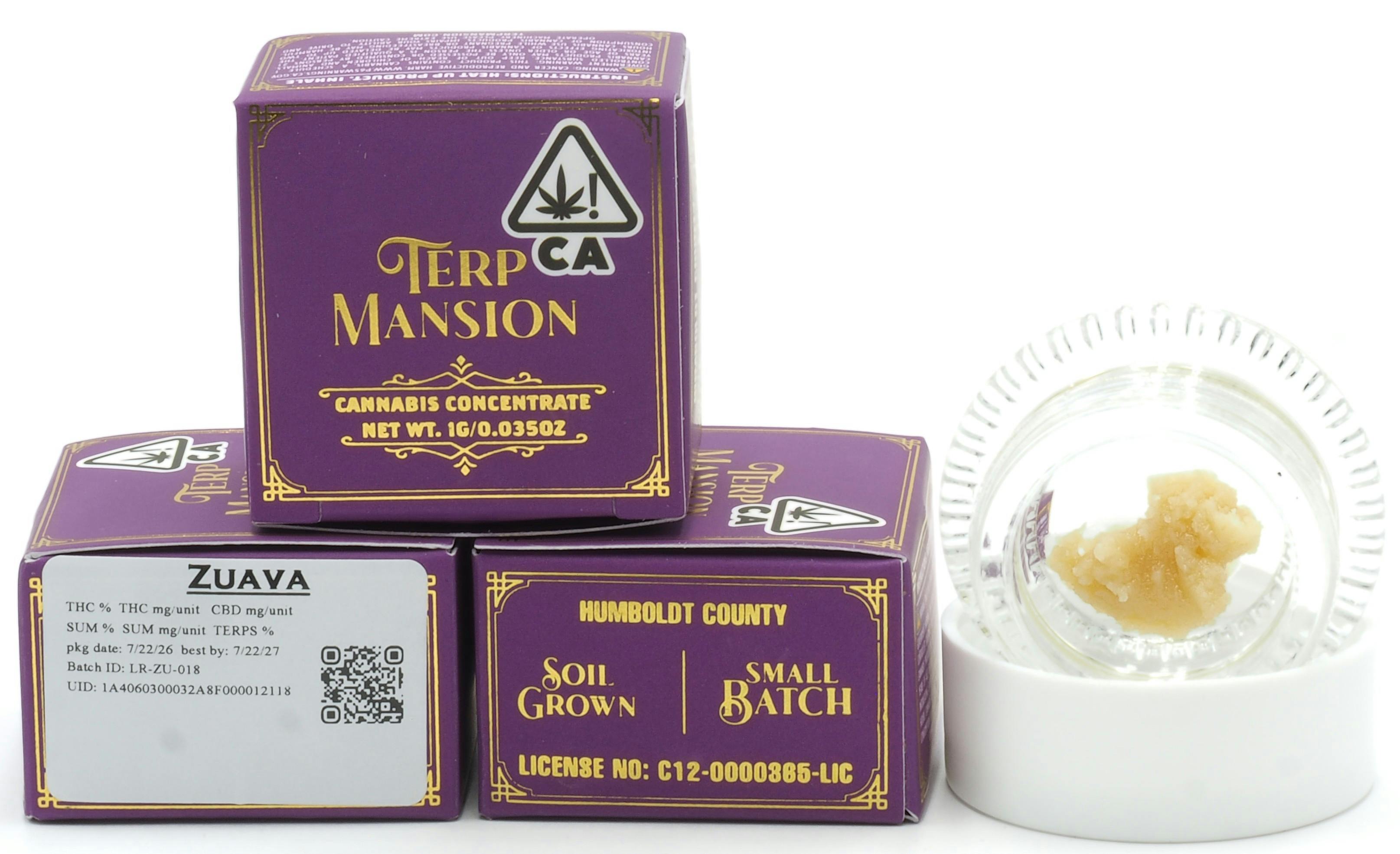 Terp Mansion - Zuava 1g Live Rosin - 1
