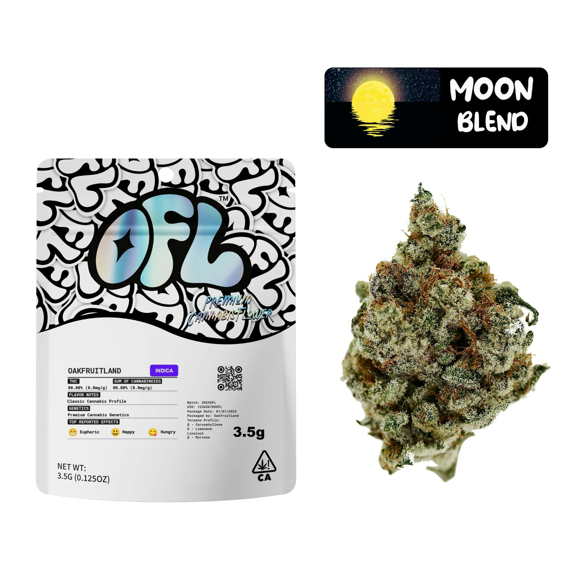 Oakfruitland (OFL) - Black Label Series | Moon Blend | Big Buds | 3.5g - 1