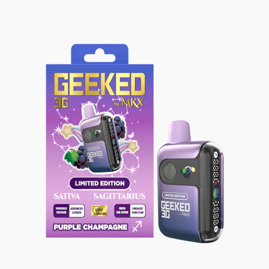 MKX Oil Co - Purple Champagne | Geeked Live Resin Disposable | 2g - 1