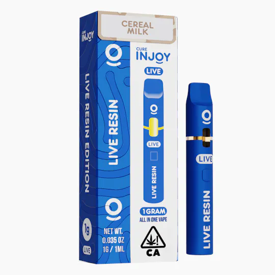 Cure Injoy - Cereal Milk | Live Resin Disposable | 1g - 1