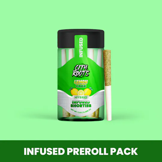 City Roots - Lemon Tree (Hybrid) 5pk Infused Shorties Prerolls 2.5g - 1