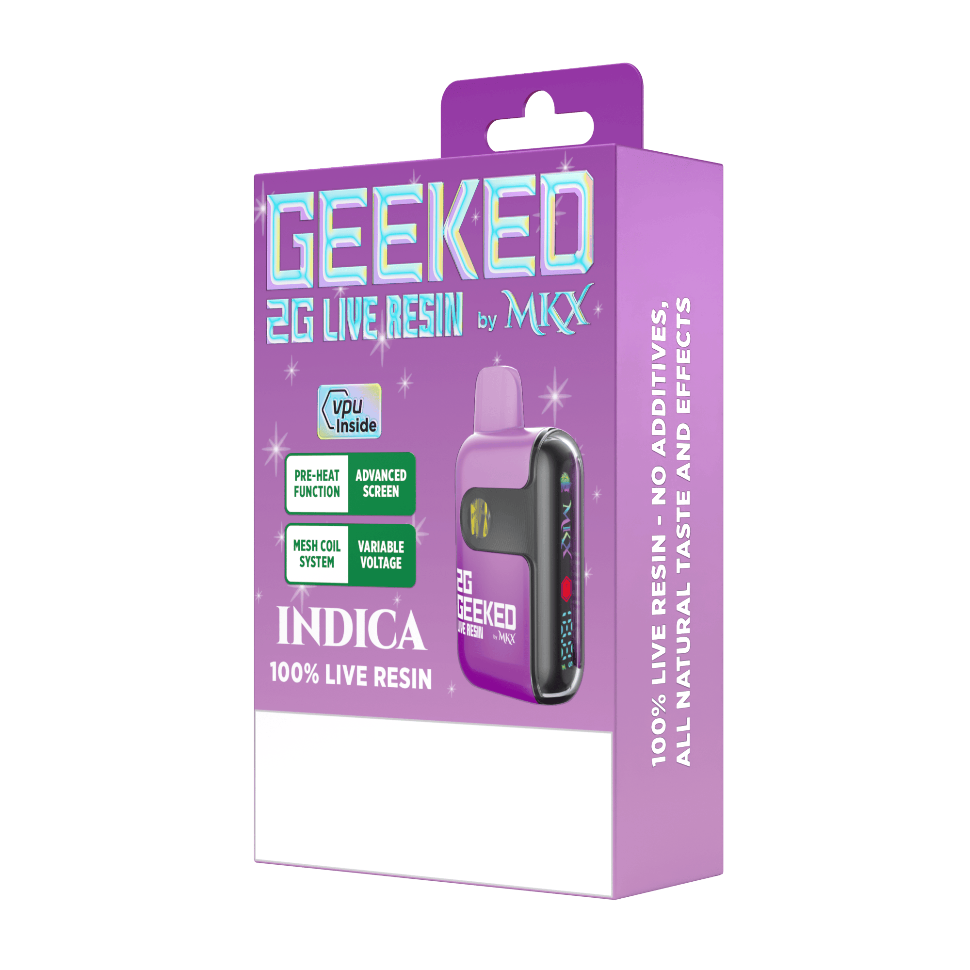 MKX Oil Co - Geeked By MKX - 2g Live Resin Disposable - Blue Glue - Indica - 1