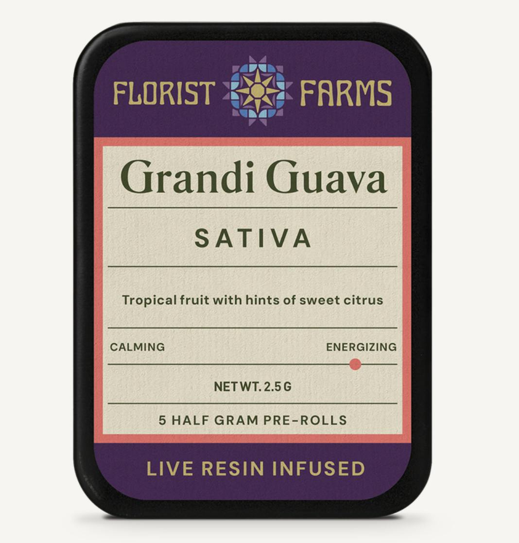 Florist Farms - Florist Farms | Grandi Guava | Live Resin Infused Minis | 0.5g each | 5pk - 1