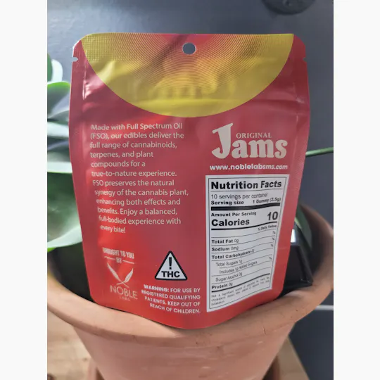 Noble Labs - Noble Labs - FSO Sativa JAMS 10mg/10pk | Cherry - 1