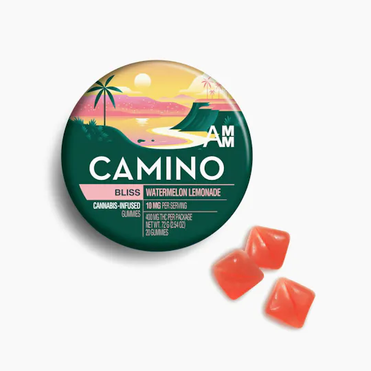Camino - Bliss | Watermelon Lemonade Gummies | 400mg | 20ct | 20mg/ea - 1