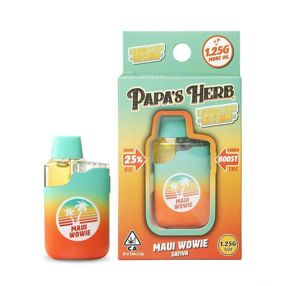 Papa's Herb - Liquid Live Resin Maui Wowie | Disposable | 1.25g - 1