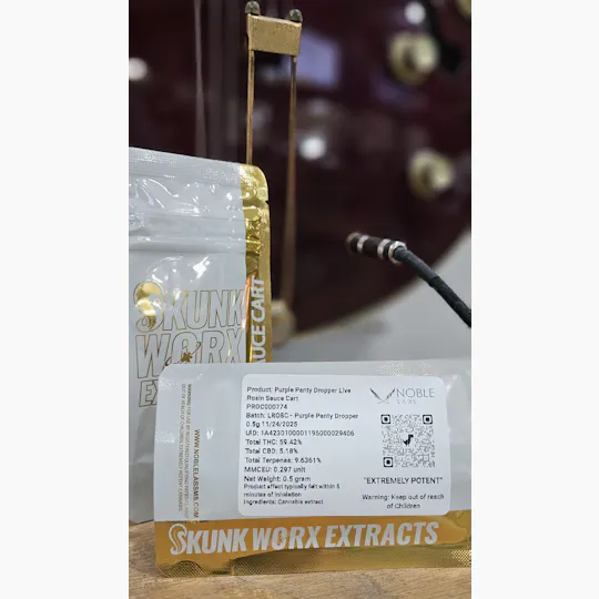 Noble Labs - Noble Labs - Skunk Worx Live Rosin Cart .5g | Purple Panty Dropper - 1