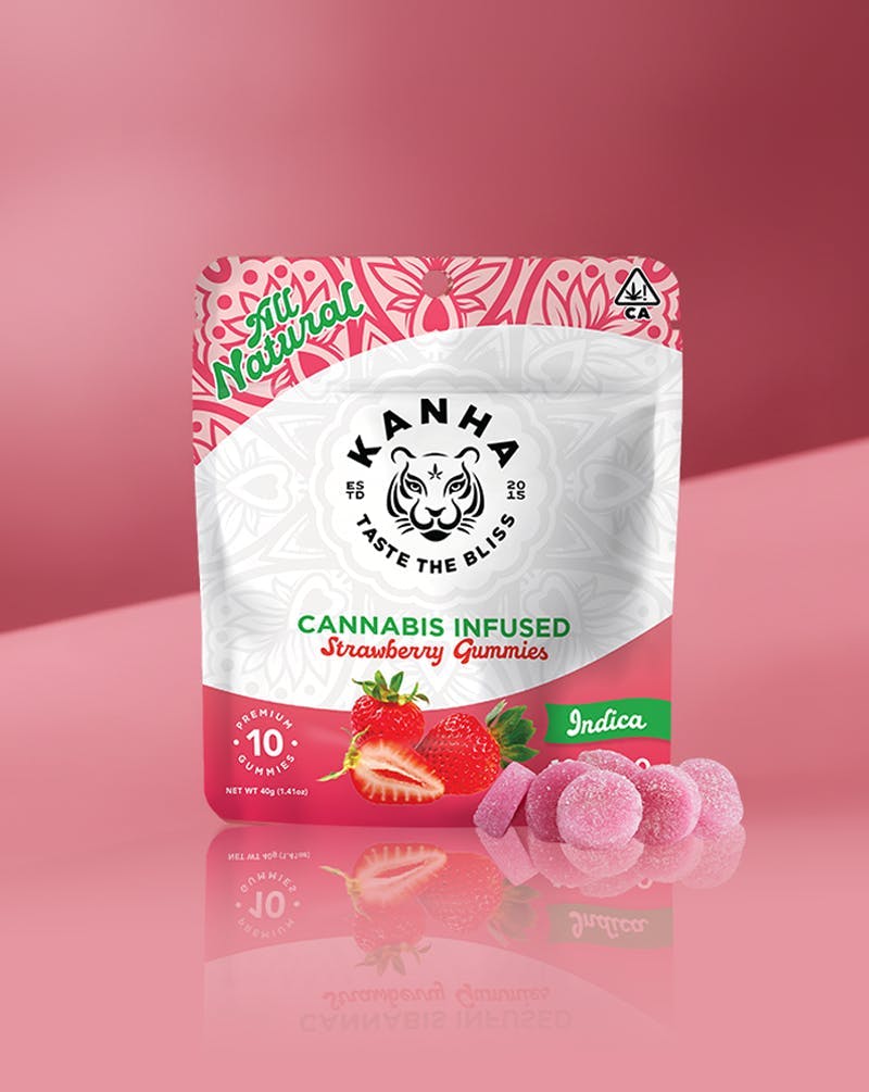 KANHA - Classic | Strawberry Gummies | 100mg | 10ct | 10mg/ea - 1