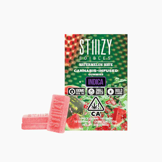 STIIIZY - - WATERMELON WAVE - Gummies 100mg THC Edibles - 1