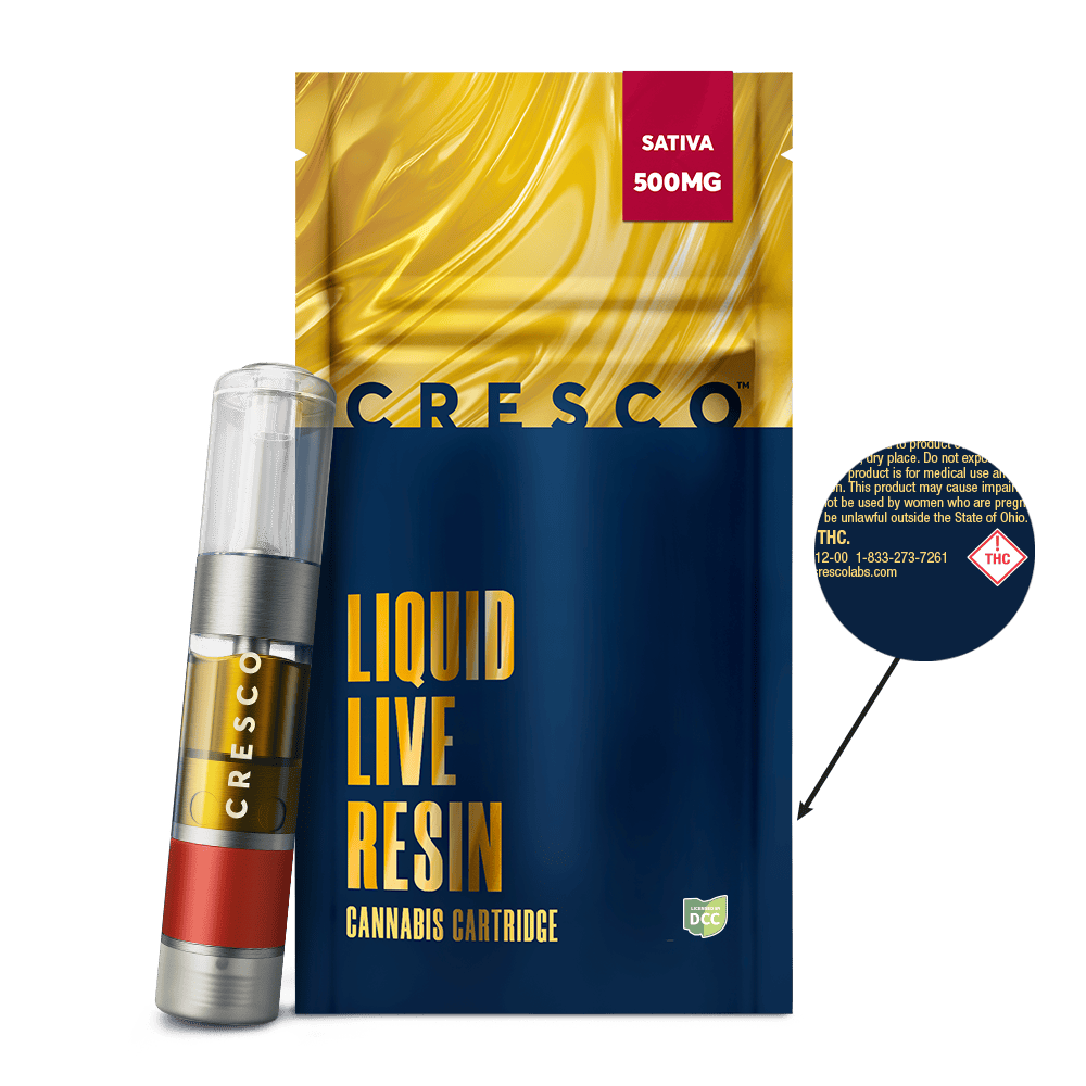 Cresco - Sativa | Live Resin Cartridge | 0.5g - 1