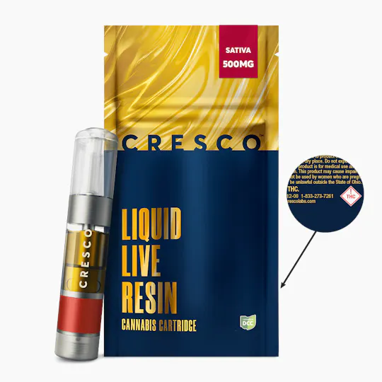 Cresco - Sativa | Live Resin Cartridge | 0.5g - 1