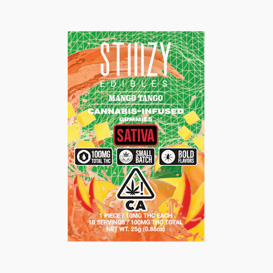 STIIIZY - - MANGO TANGO - Gummies 100mg THC Edibles - 1