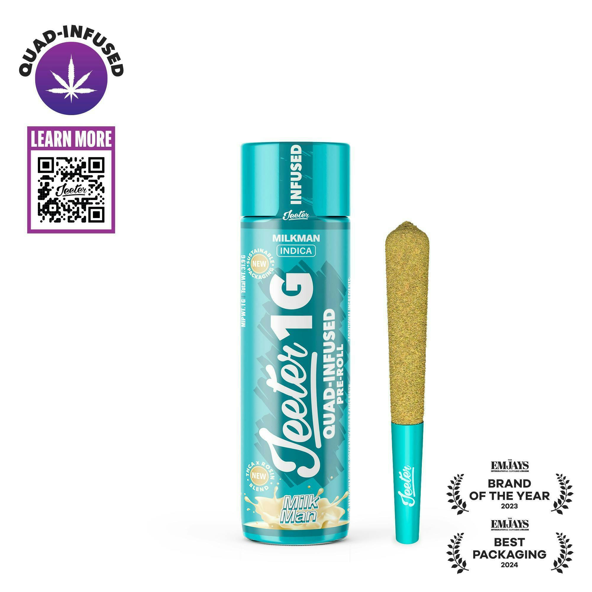 Jeeter - Jeeter | Milkman | Quad-Infused Joint | 1g - 1