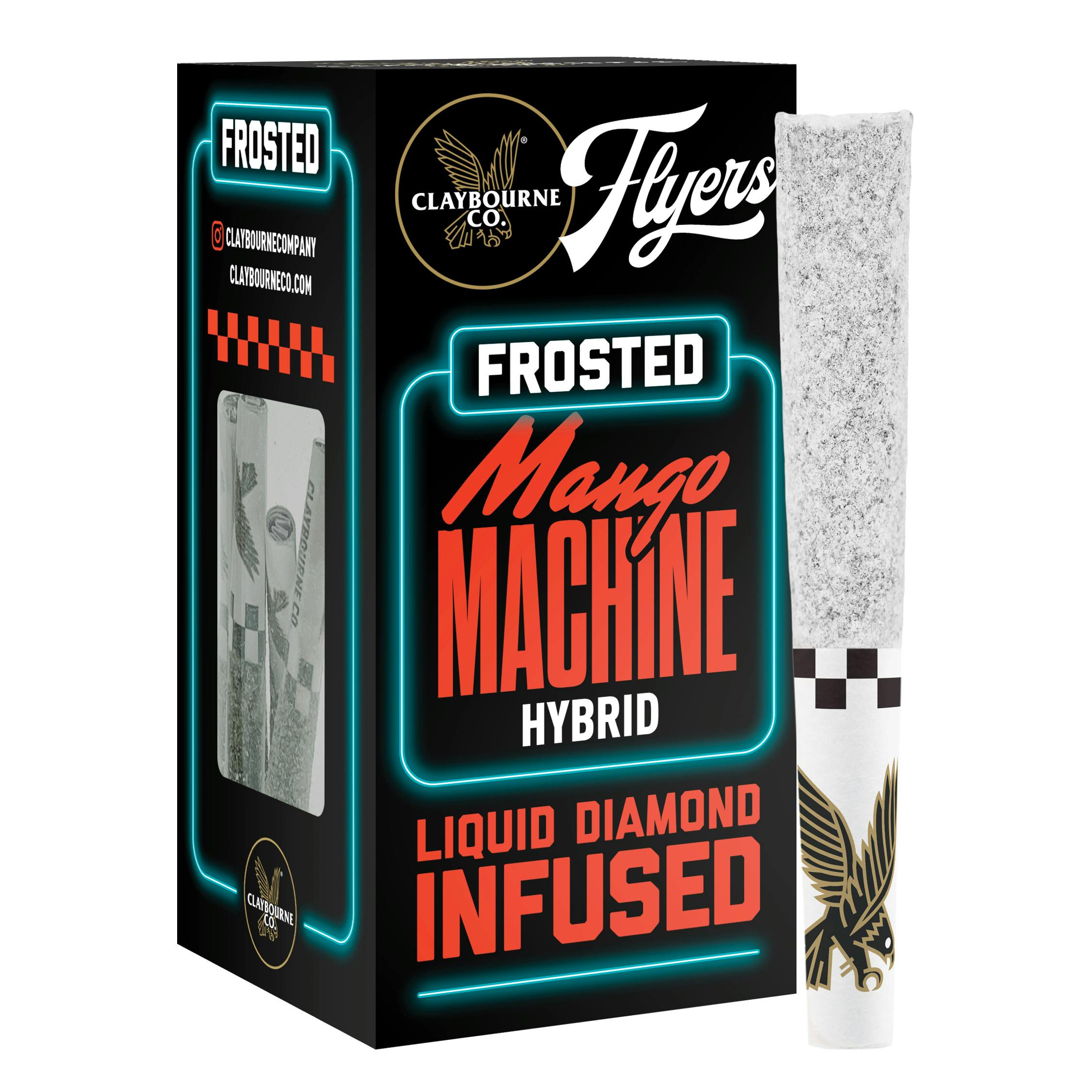 Claybourne Co. - Mango Machine (2.5g) - Diamond Frosted Flyers Pre-Rolls - 1