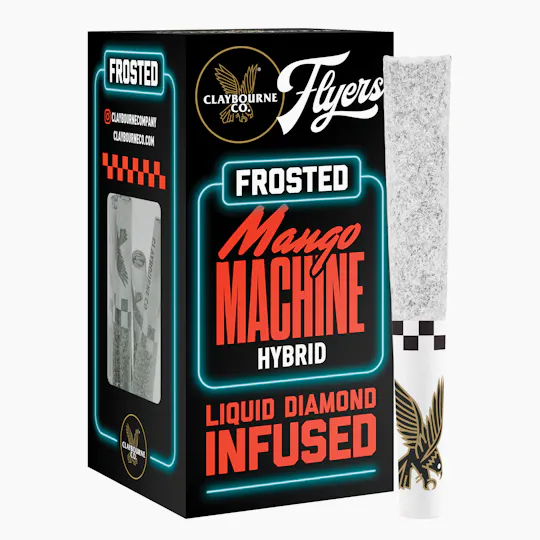 Claybourne Co. - Mango Machine (2.5g) - Diamond Frosted Flyers Pre-Rolls - 1