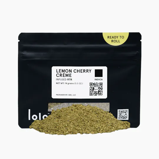 lolo - Lemon Cherry Creme | Indoor Kief Infused Ready To Roll | 14g - 1