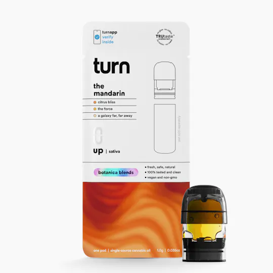 turn - The Mandarin | Botanica Blends | Sativa | Pod | 1g - 1