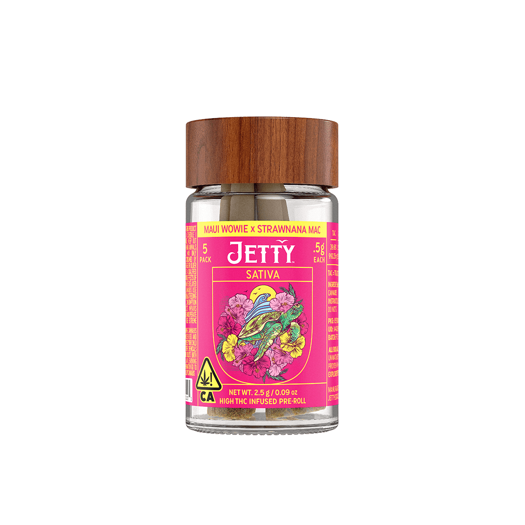 Jetty Extracts - Maui Wowie x Strawnana Mac | Infused Minis | 0.5g each | 5pk - 1