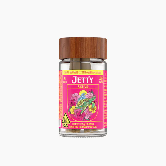 Jetty Extracts - Maui Wowie x Strawnana Mac | Infused Minis | 0.5g each | 5pk - 1